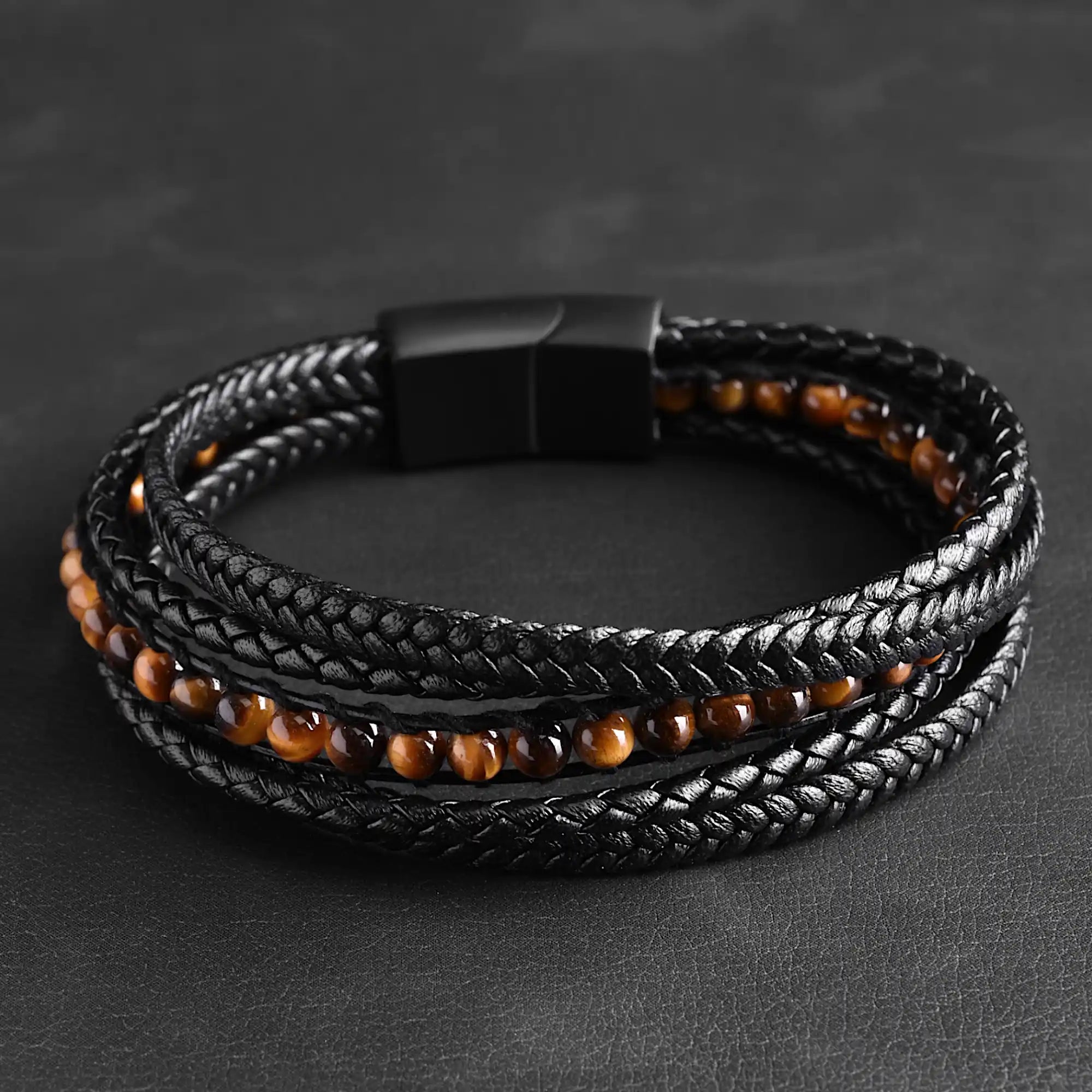 Aurum - Leather Bracelet for the Rugged Masculinity | Rianrix