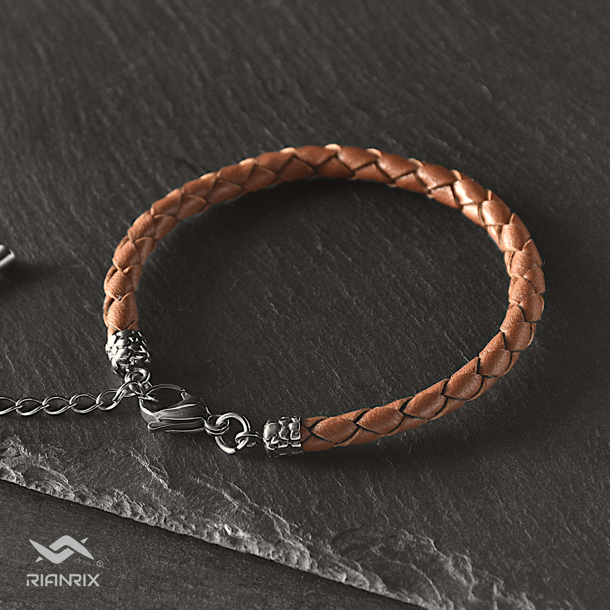 Deserton - 4mm Super Soft Nappa Leather Bracelet in brown