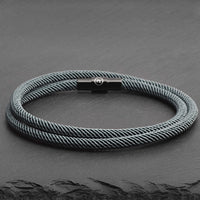 Reed - 4mm doube-layer Milan rope bracelet in moss green