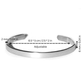 Blake – Matte Silver Stainless Steel Cuff