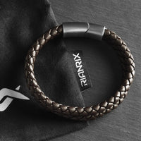 Adrian – 6mm Signature Double-Layer Nappa Leather Bracelet (Espresso Brown)