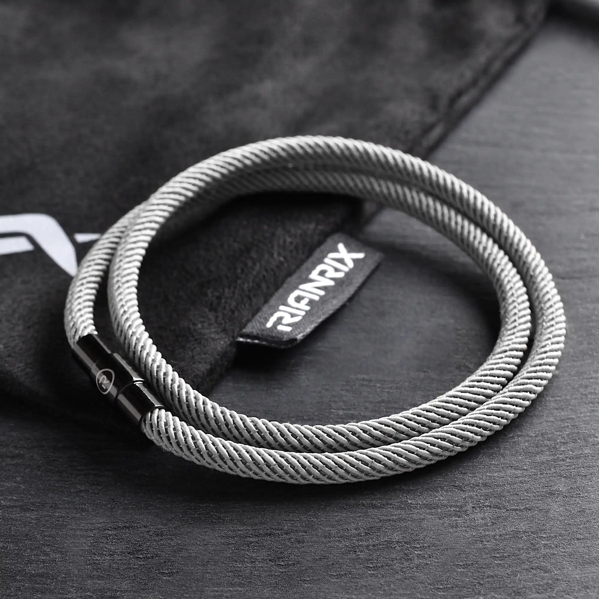 Ash Rope Ash - 4mm Double-layer Milan rope bracelet in grey | Rianrix – Rianrix ...