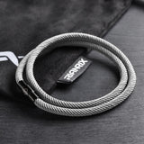 Ash - 4mm doube-layer Milan rope bracelet in grey