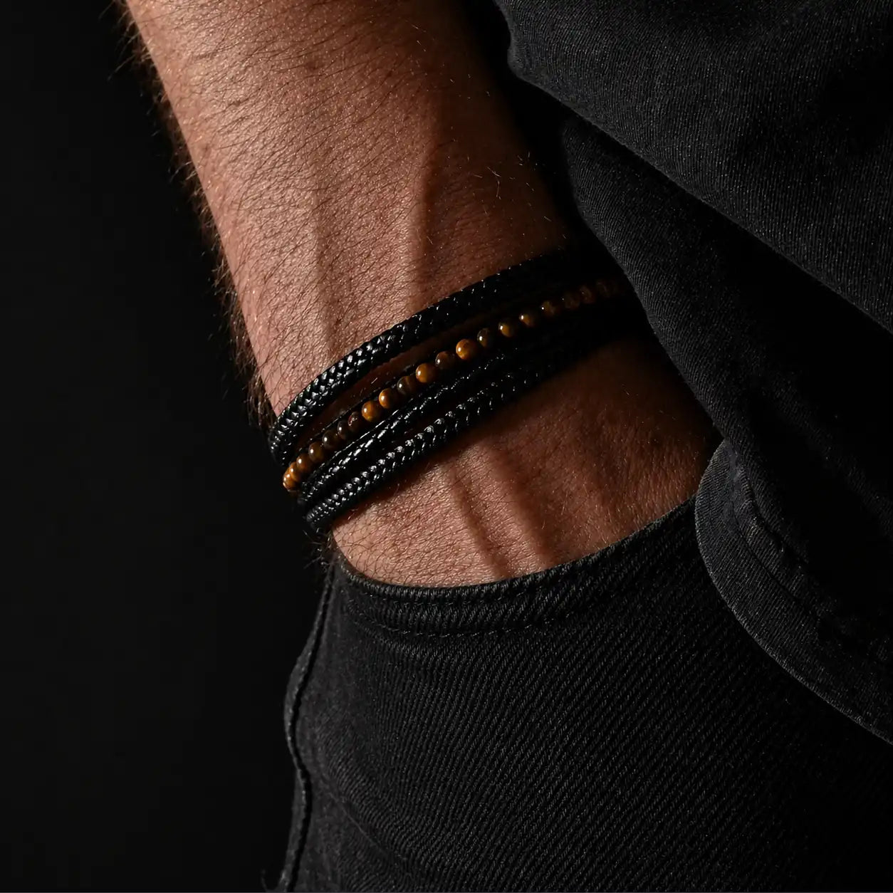 Aurum — Yellow Tiger Eye Multi-Layer Bracelet