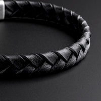 Baxter – Black Braided Leather