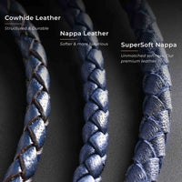 Ben - 4mm Leather Bolo Bracelet (Dark Blue)