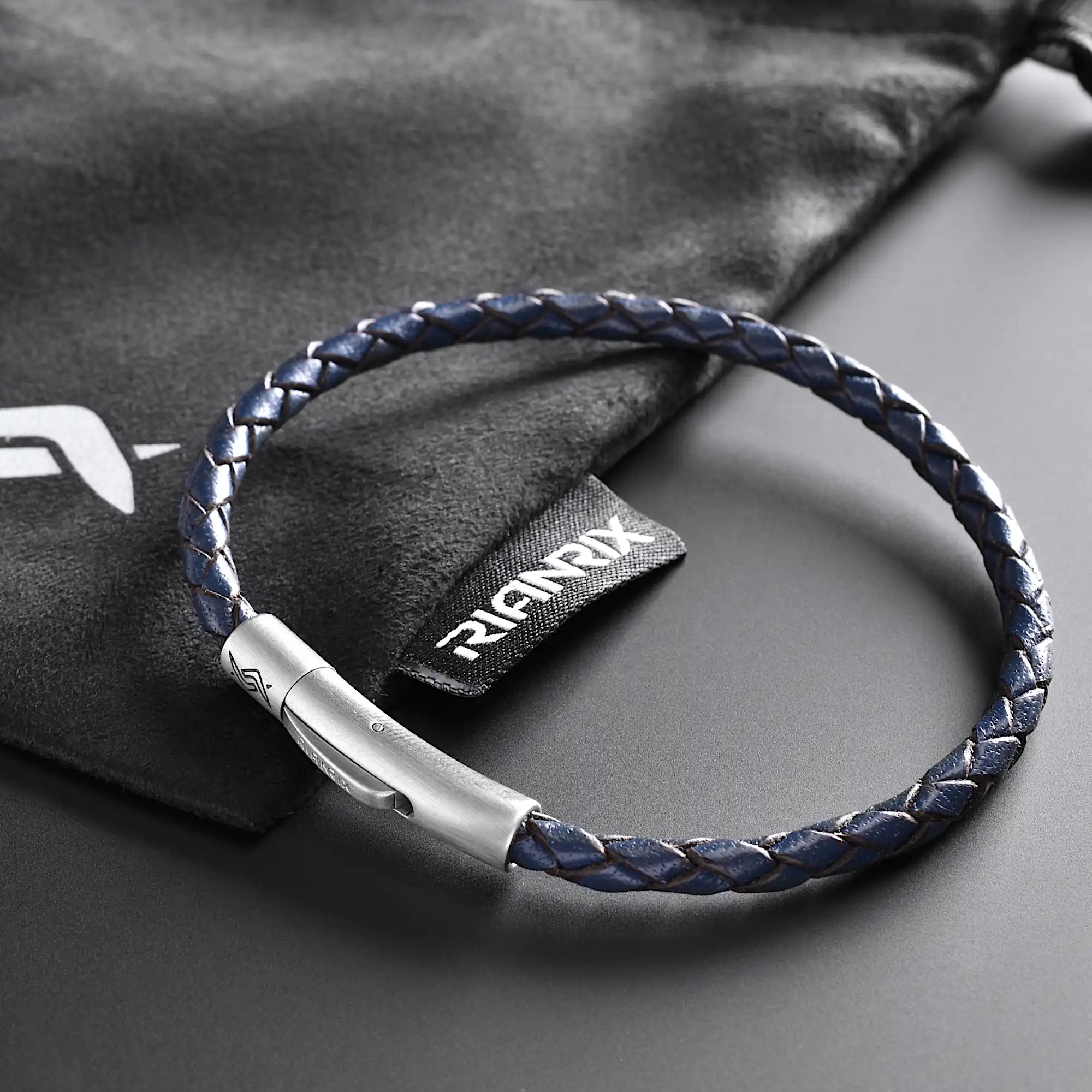 Ben - 4mm Leather Bolo Bracelet (Dark Blue)