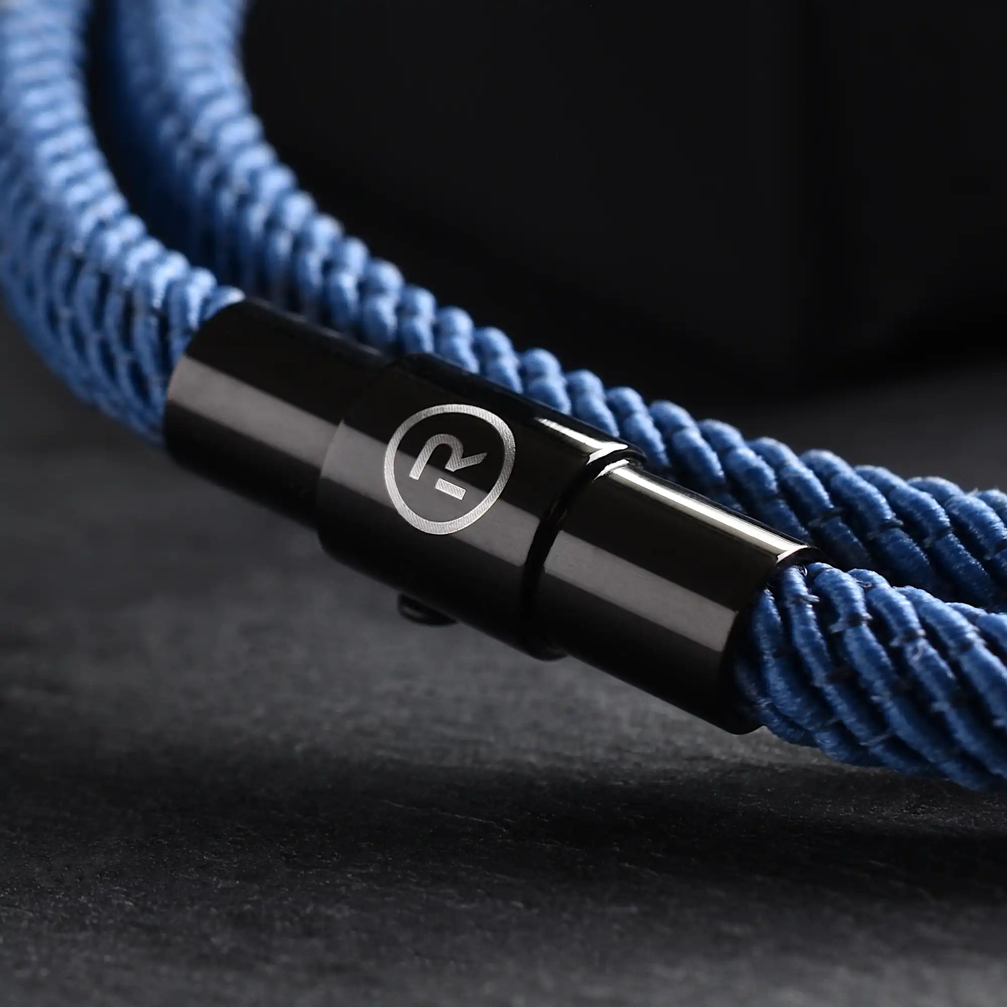 Blaise - 4mm doube-layer Milan rope bracelet in blue