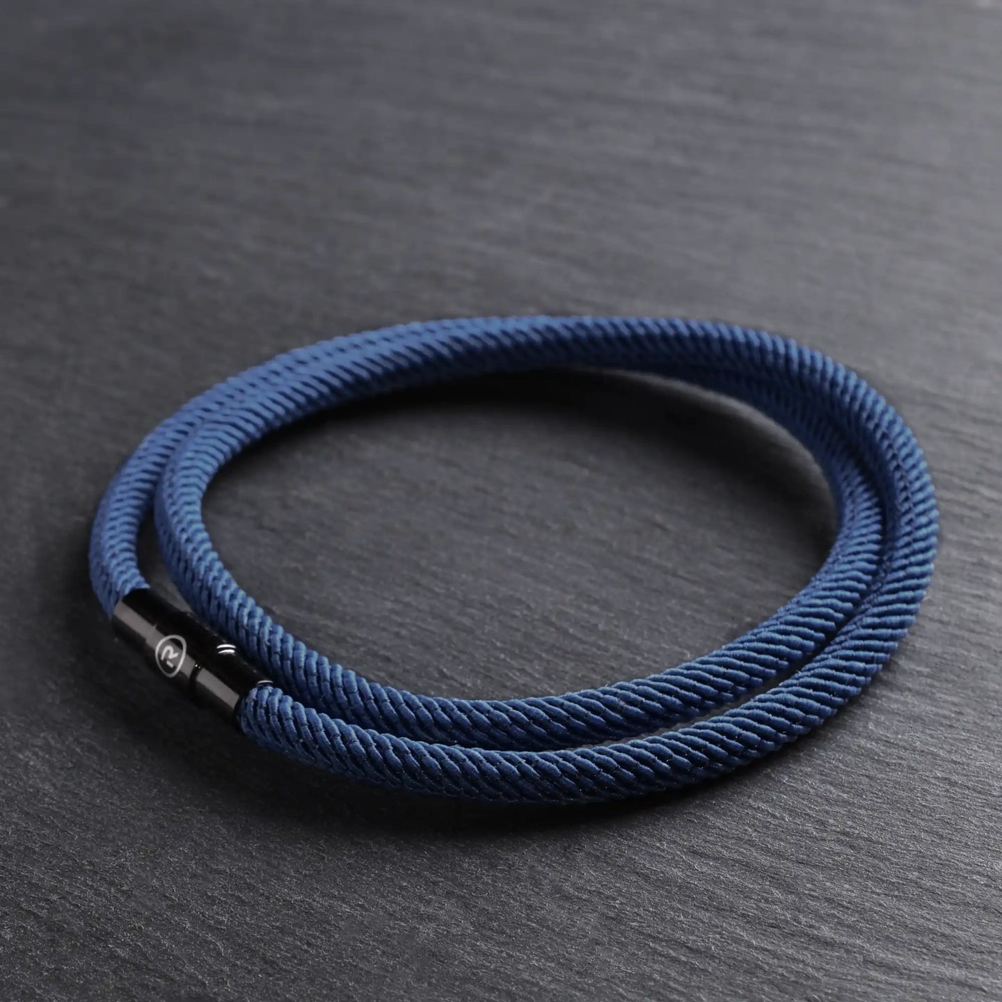 Blaise - 4mm doube-layer Milan rope bracelet in blue