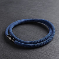 Blaise - 4mm doube-layer Milan rope bracelet in blue