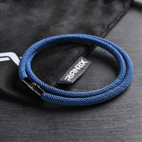 Blaise - 4mm doube-layer Milan rope bracelet in blue