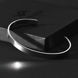 Blake – Matte Silver Stainless Steel Cuff