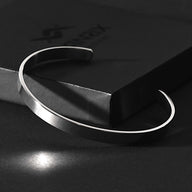Blake – Matte Silver Stainless Steel Cuff