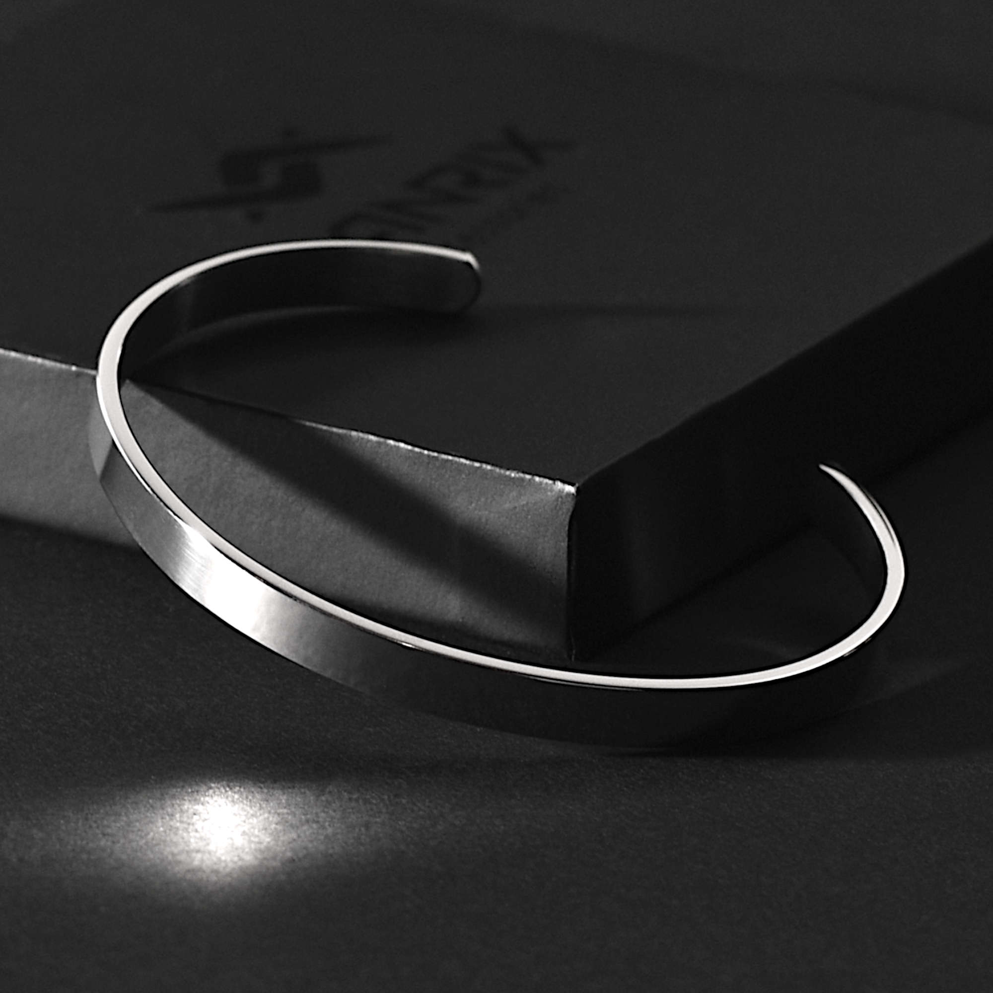 Blake – Matte Silver Stainless Steel Cuff