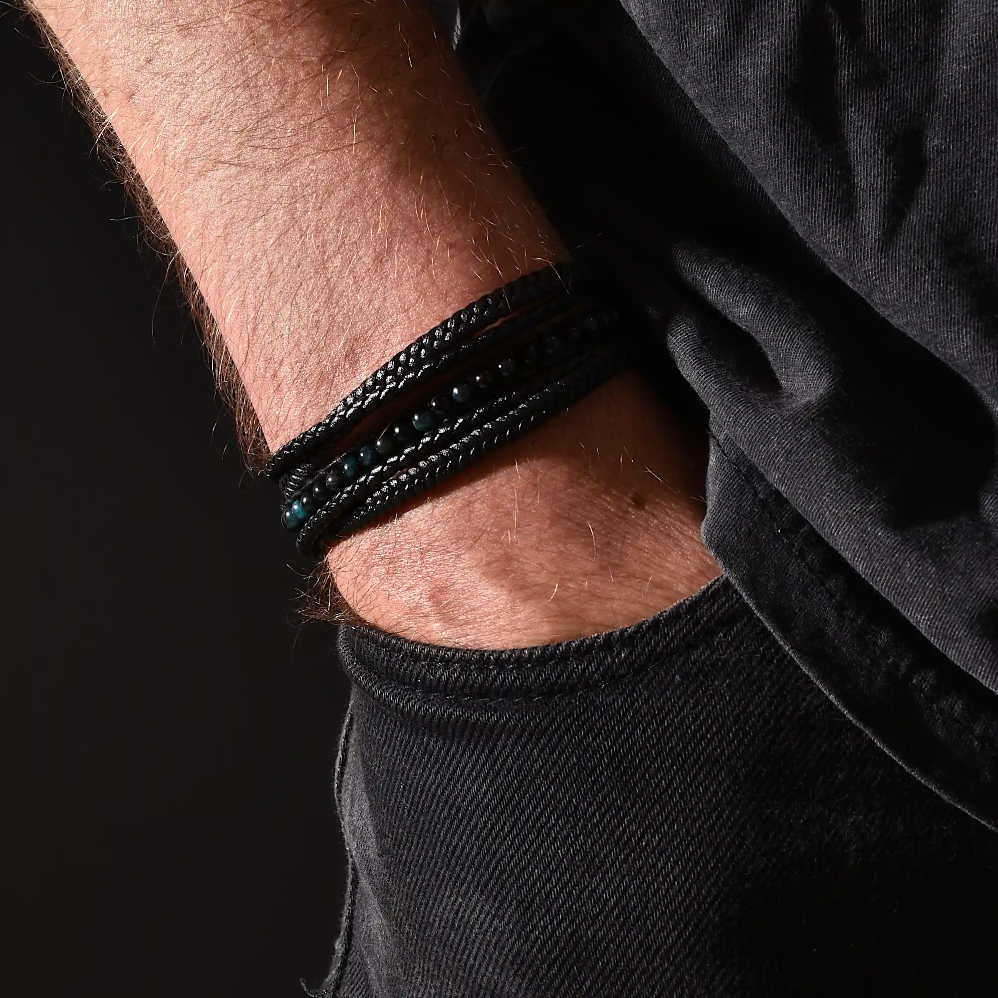 Blueeye — Blue Tiger Eye Multi-Layer Bracelet