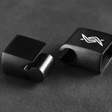 Shadow - Leather bracelet with black flash stone