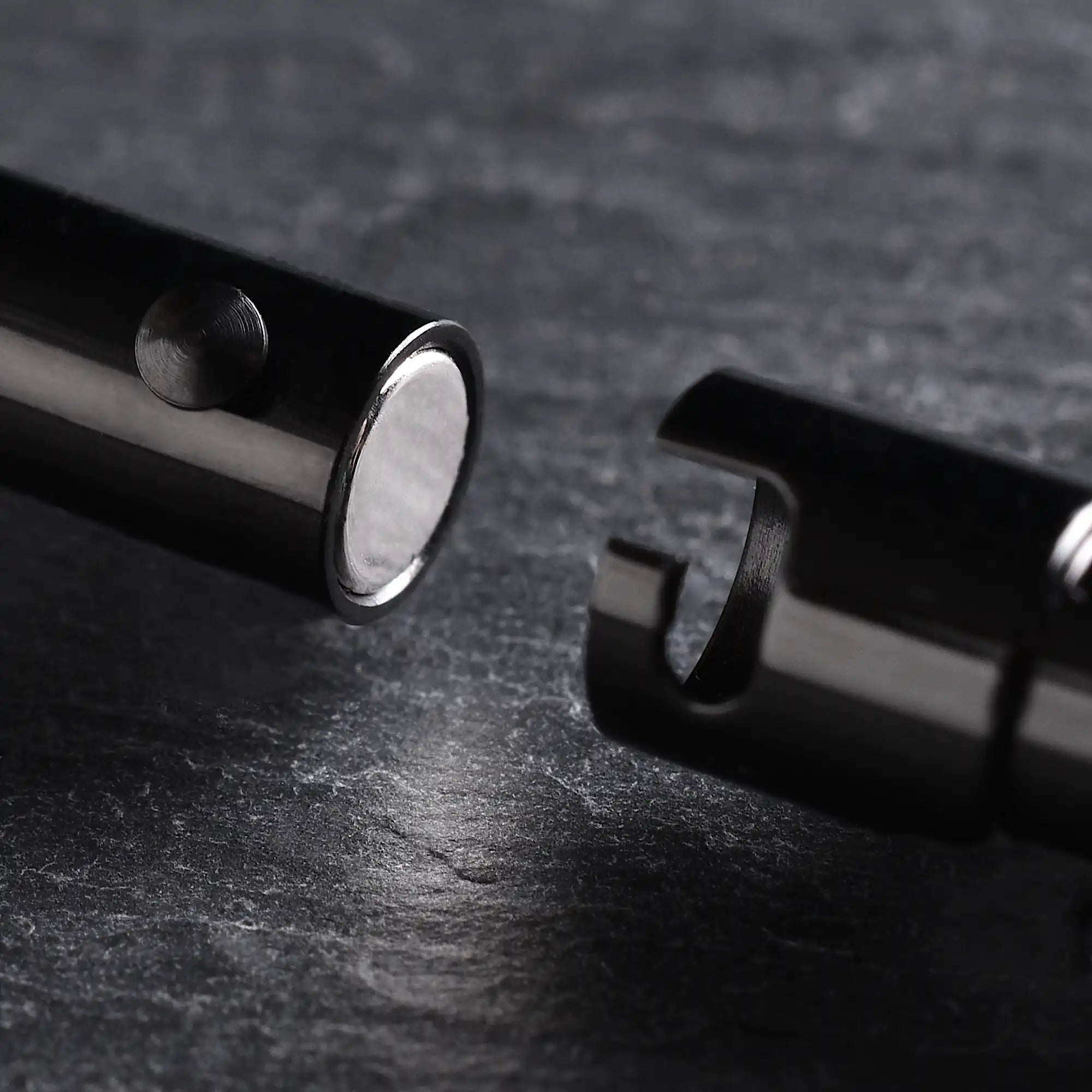 Titan - 4mm doube-layer Milan rope bracelet in black grey