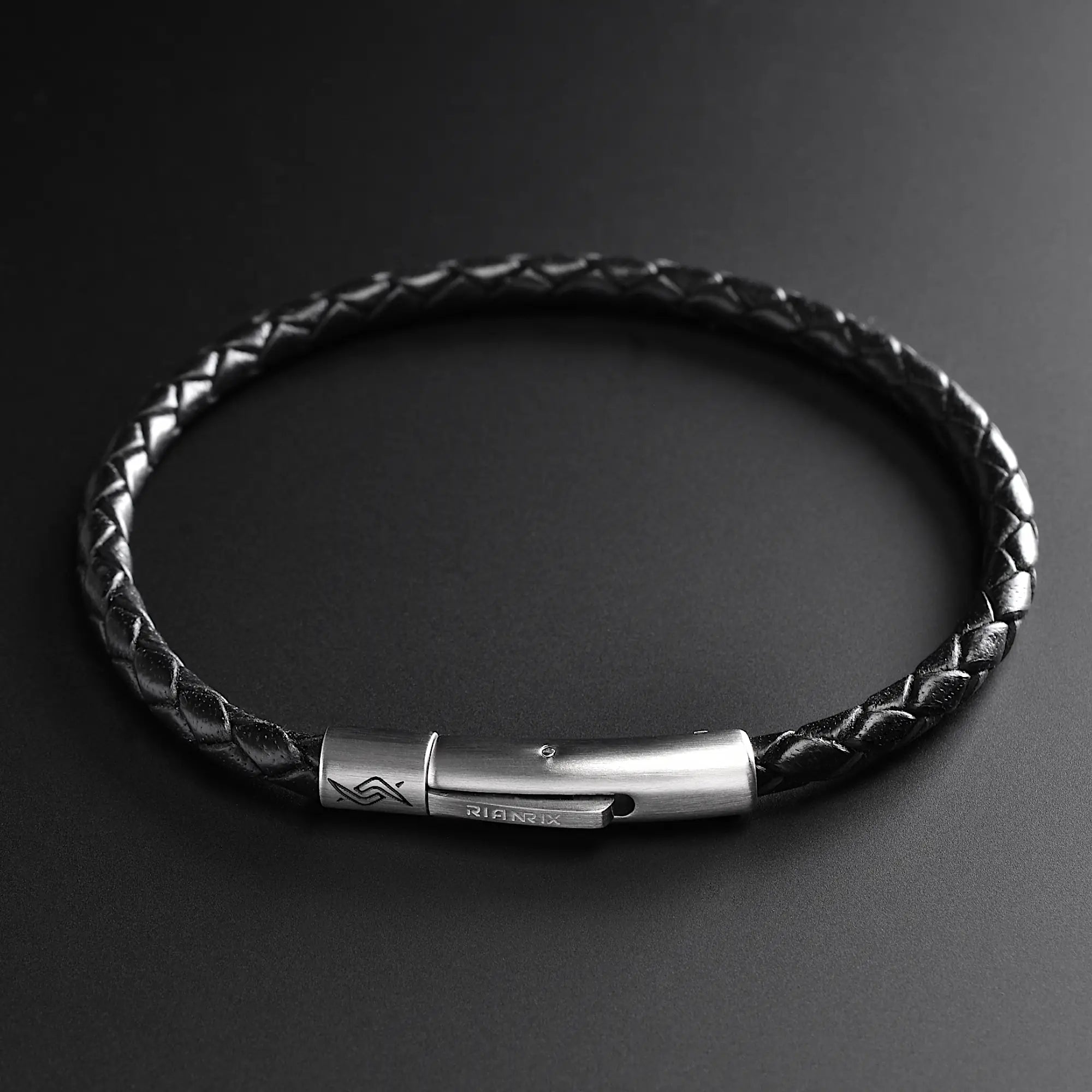 Cole - 4mm Leather Bolo Bracelet (Classic Black)