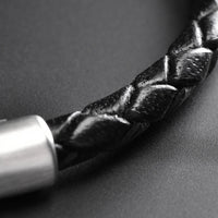 Cole - 4mm Leather Bolo Bracelet (Classic Black)