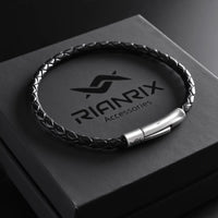 Cole - 4mm Leather Bolo Bracelet (Classic Black)