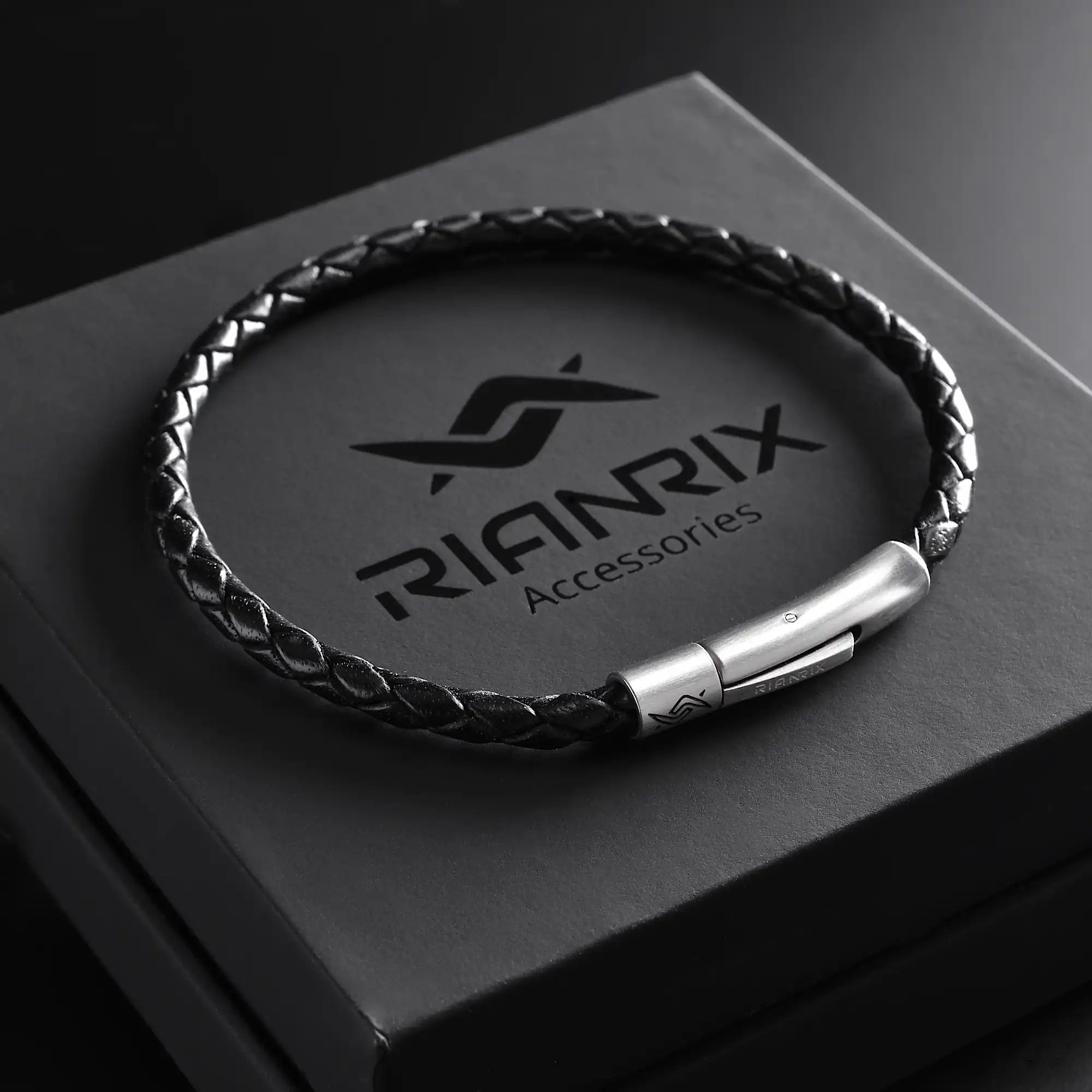 Cole - 4mm Leather Bolo Bracelet (Classic Black)