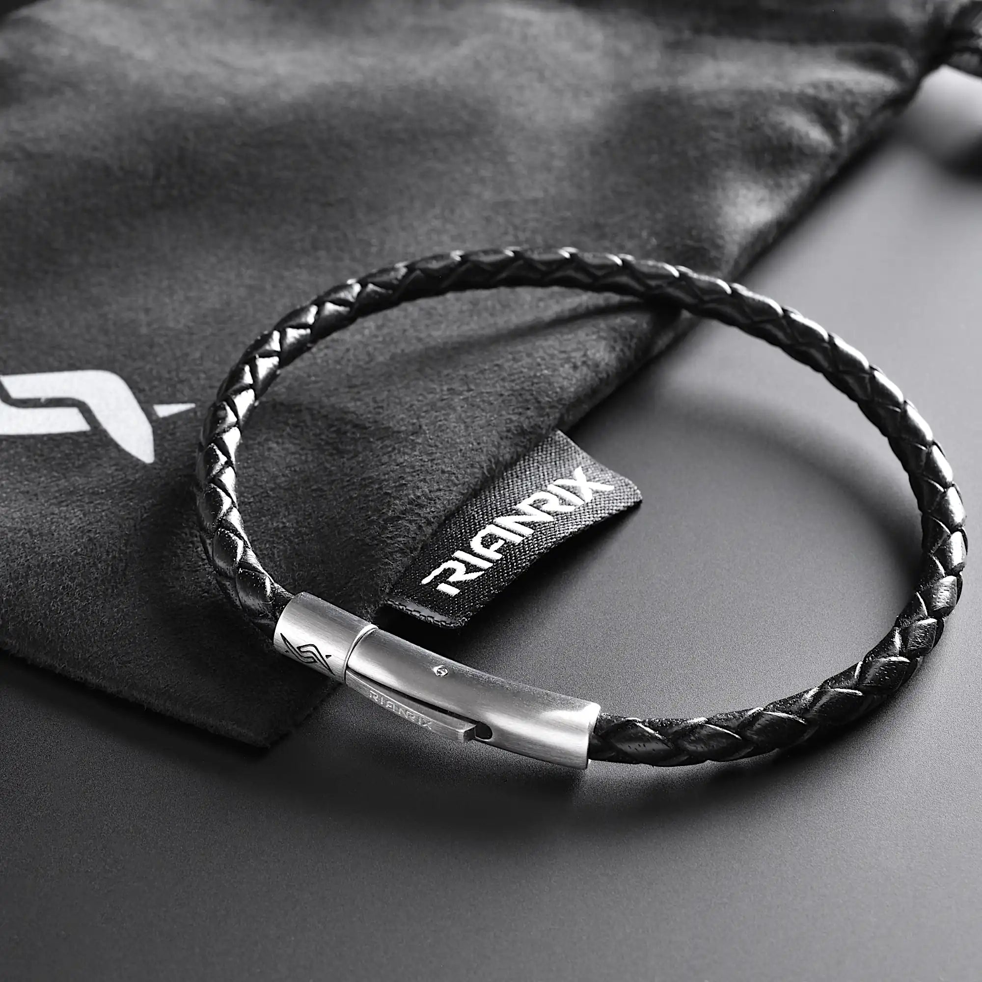 Cole - 4mm Leather Bolo Bracelet (Classic Black)