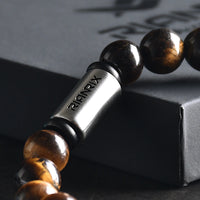 Declan – 8mm yellow tiger eye stone bracelet