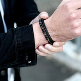 The Drakar Set – Men’s Bracelet Bundle (Triple Leather)