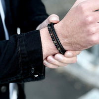 The Drakar Set – Men’s Bracelet Bundle (Triple Leather)