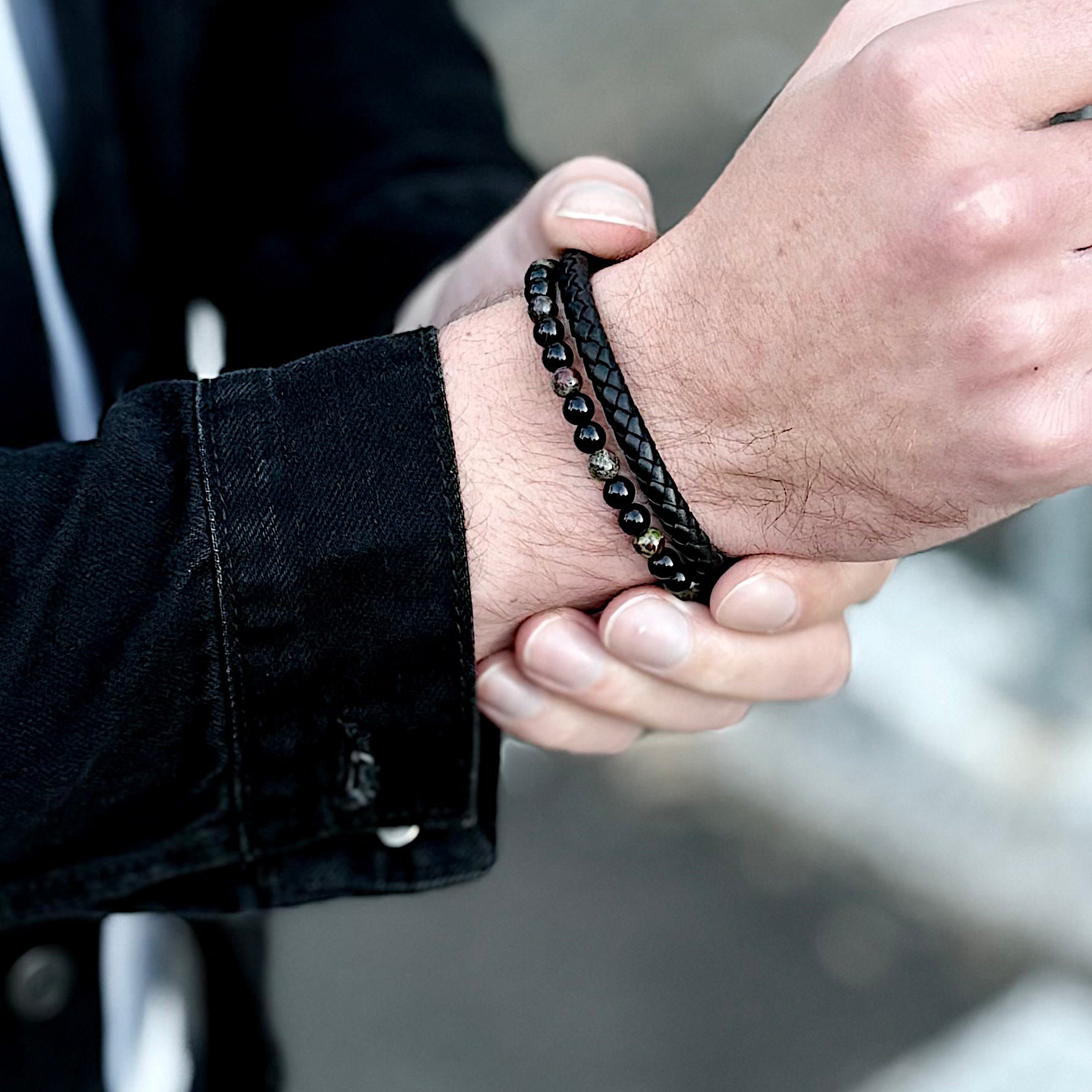 The Drakar Set – Men’s Bracelet Bundle (Triple Leather)