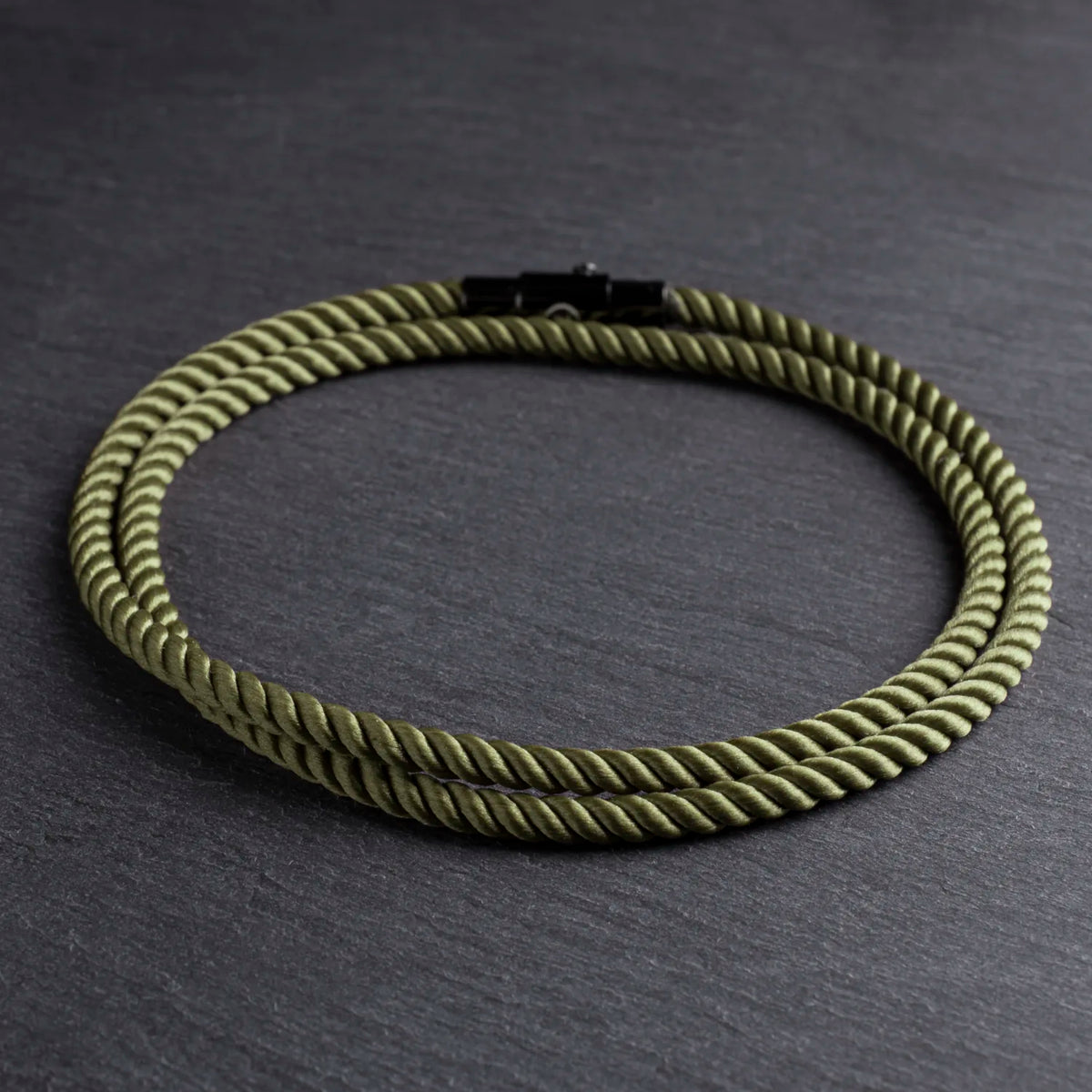 Forrest × Flint - Twisted Rope & Gunmetal Bracelet Stack