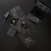 Rhys – 6mm Premium Double-Layer Leather Bracelet (Classic Black)