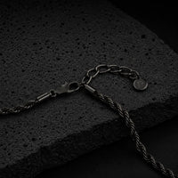 Helix — 3mm Black Rope Chain