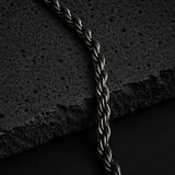 Helix — 3mm Black Rope Chain