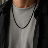 Helix — 3mm Black Rope Chain