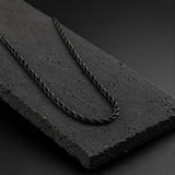 Helix — 3mm Black Rope Chain
