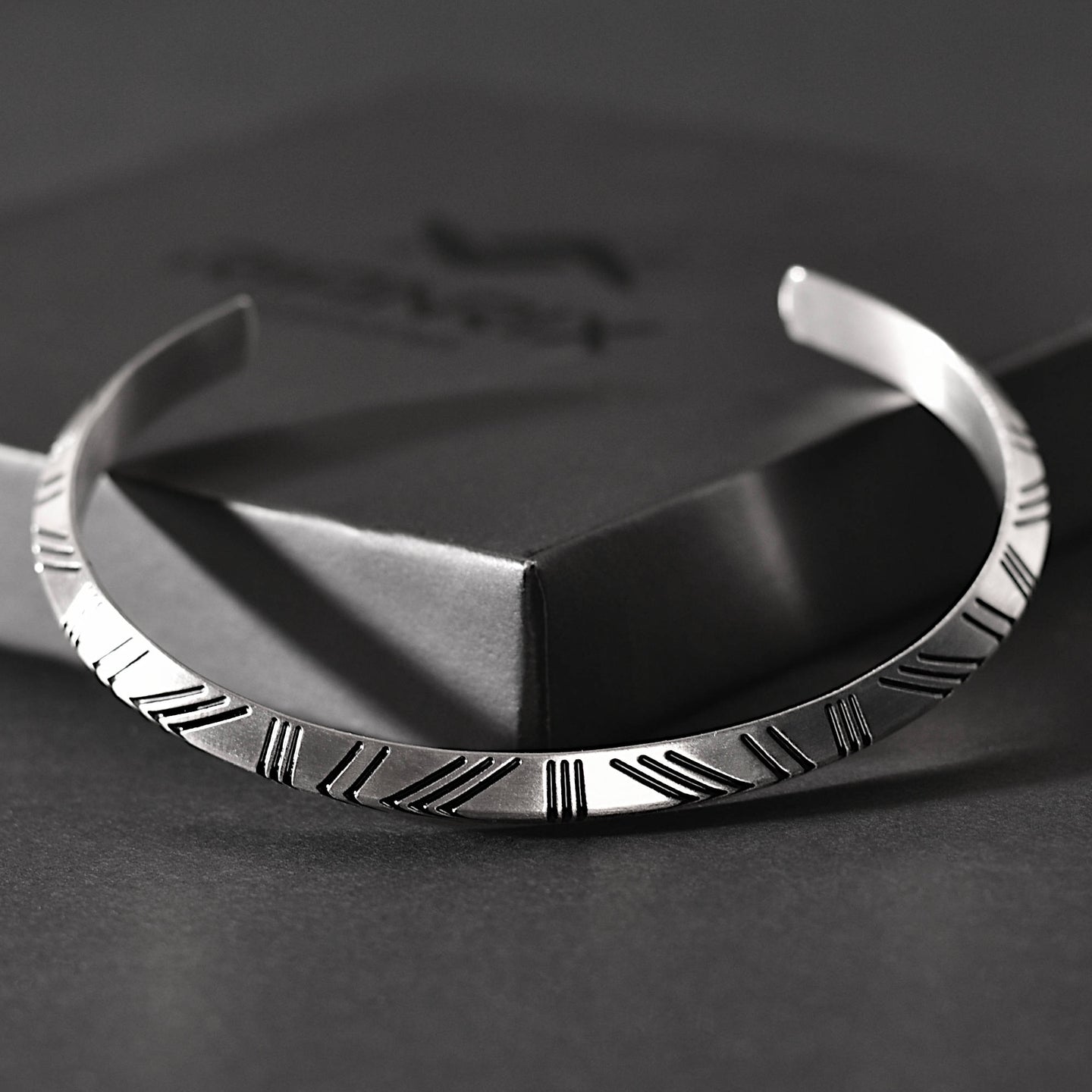 Jaxon – Engraved Stainless Steel Cuff