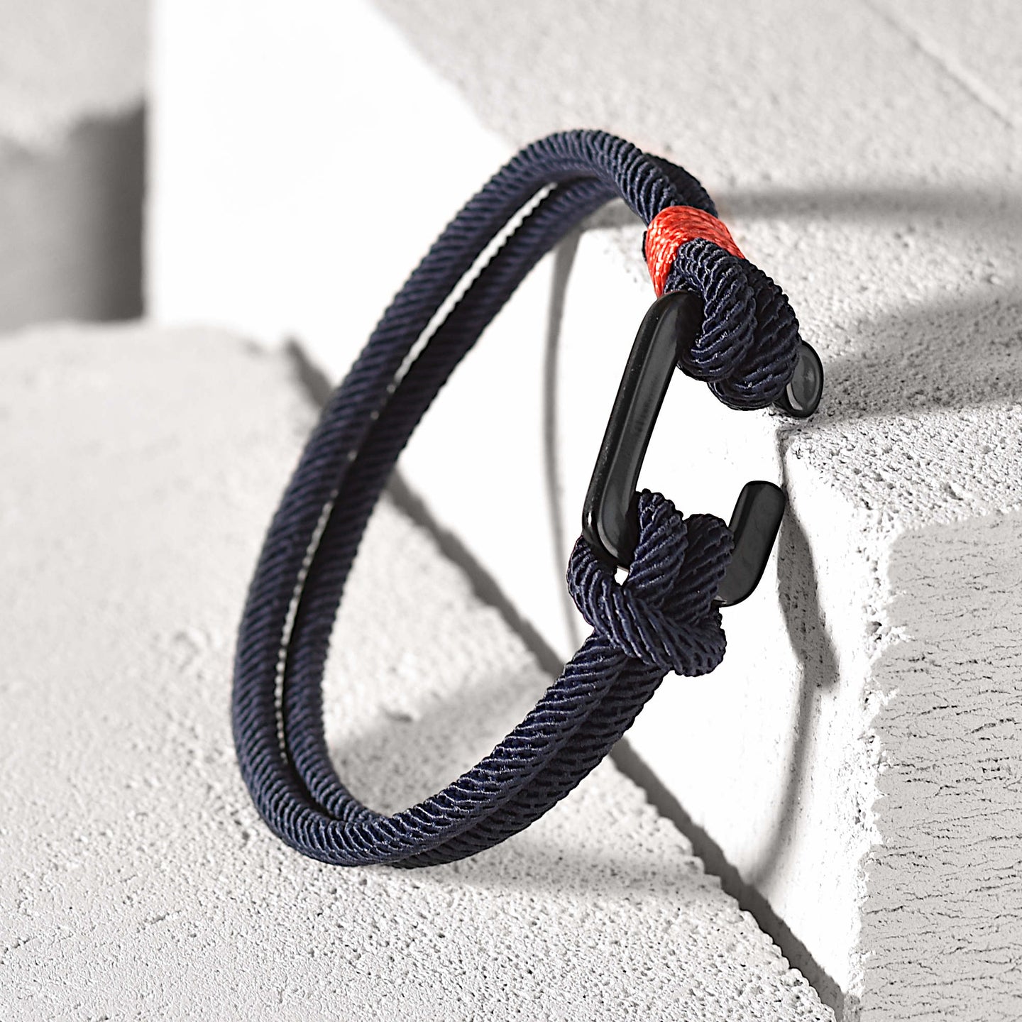 Jett - Milan Rope Bracelet in Dark Blue