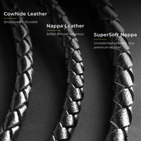 Cole - 4mm Leather Bolo Bracelet (Classic Black)