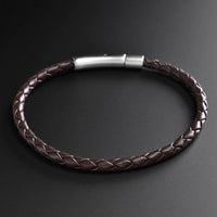 Liam - 4mm Leather Bolo Bracelet (dark brown)