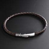 Liam - 4mm Leather Bolo Bracelet (dark brown)