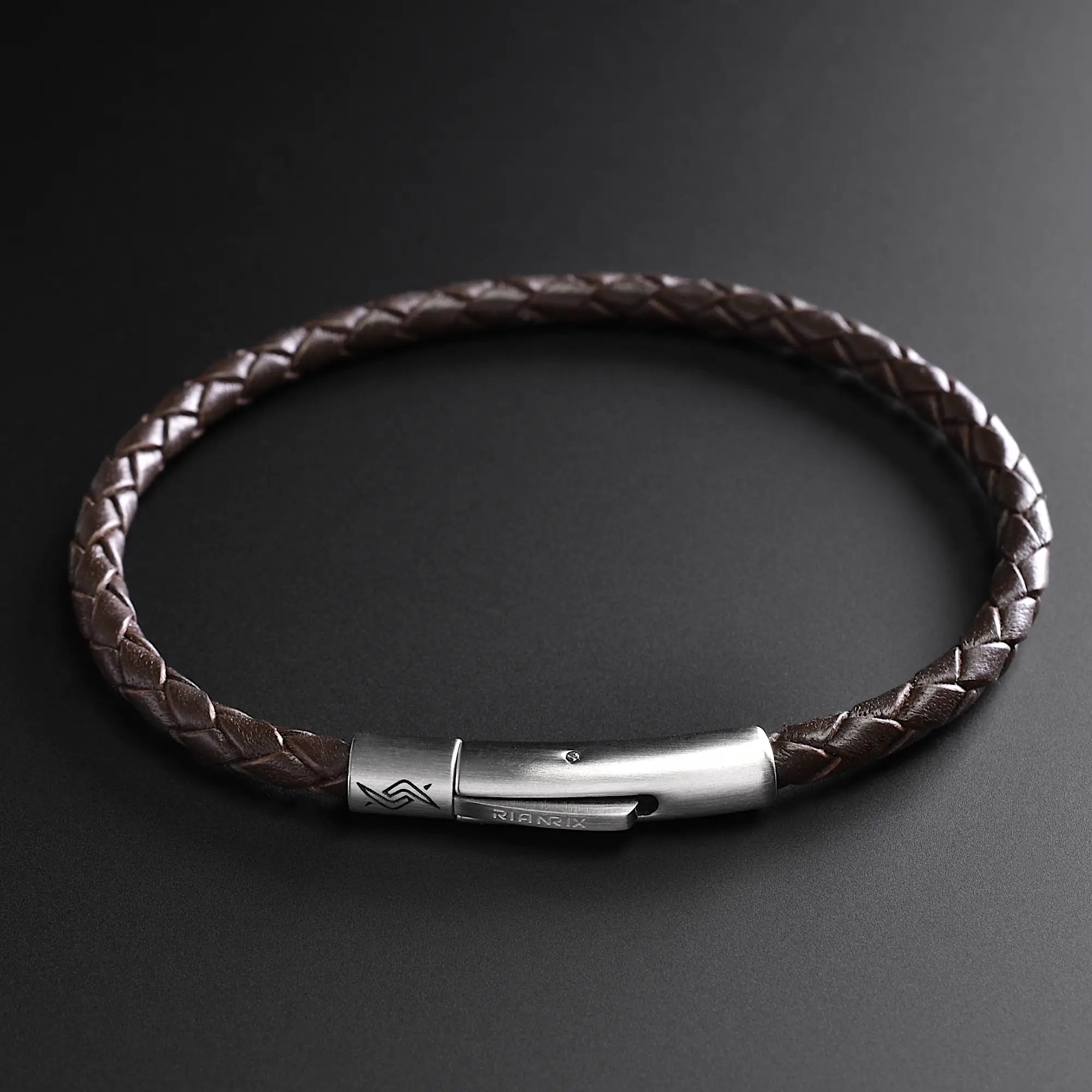 Liam - 4mm Leather Bolo Bracelet (dark brown)