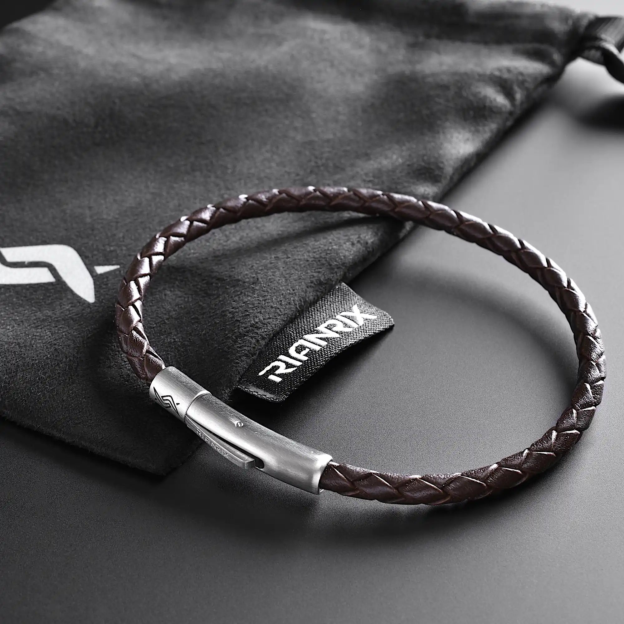 Liam - 4mm Leather Bolo Bracelet (dark brown)