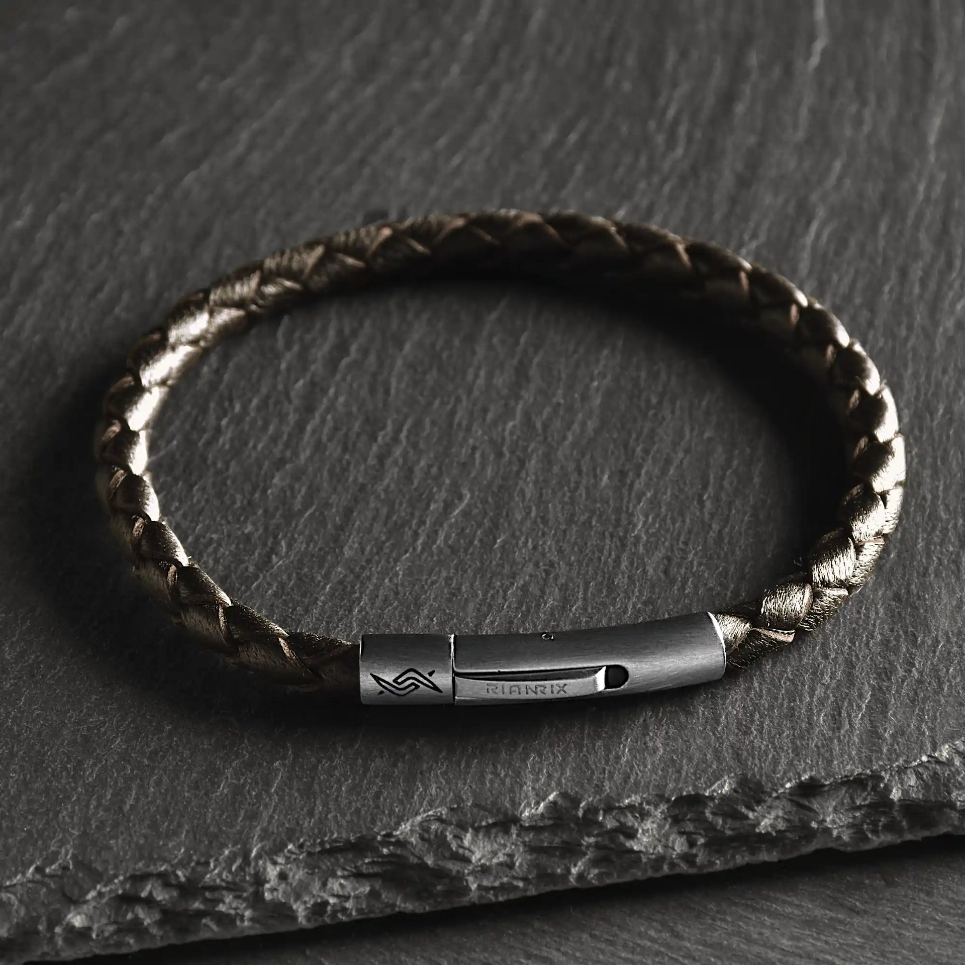 Miles - 4mm Super Soft Nappa Leather Bracelet in brown | Rianrix