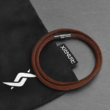 Milo - 4mm doube-layer Milan rope bracelet in dark brown