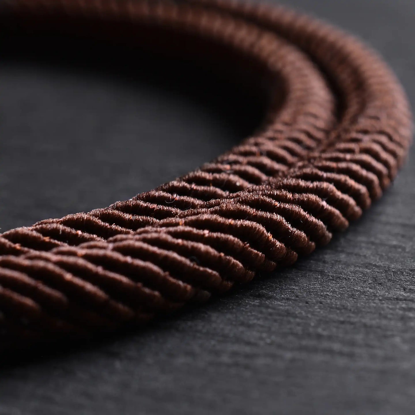 Milo - 4mm doube-layer Milan rope bracelet in dark brown