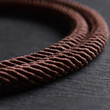 Milo - 4mm doube-layer Milan rope bracelet in dark brown