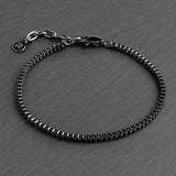 Orion & Flint – Leather & Steel Bracelet Stack