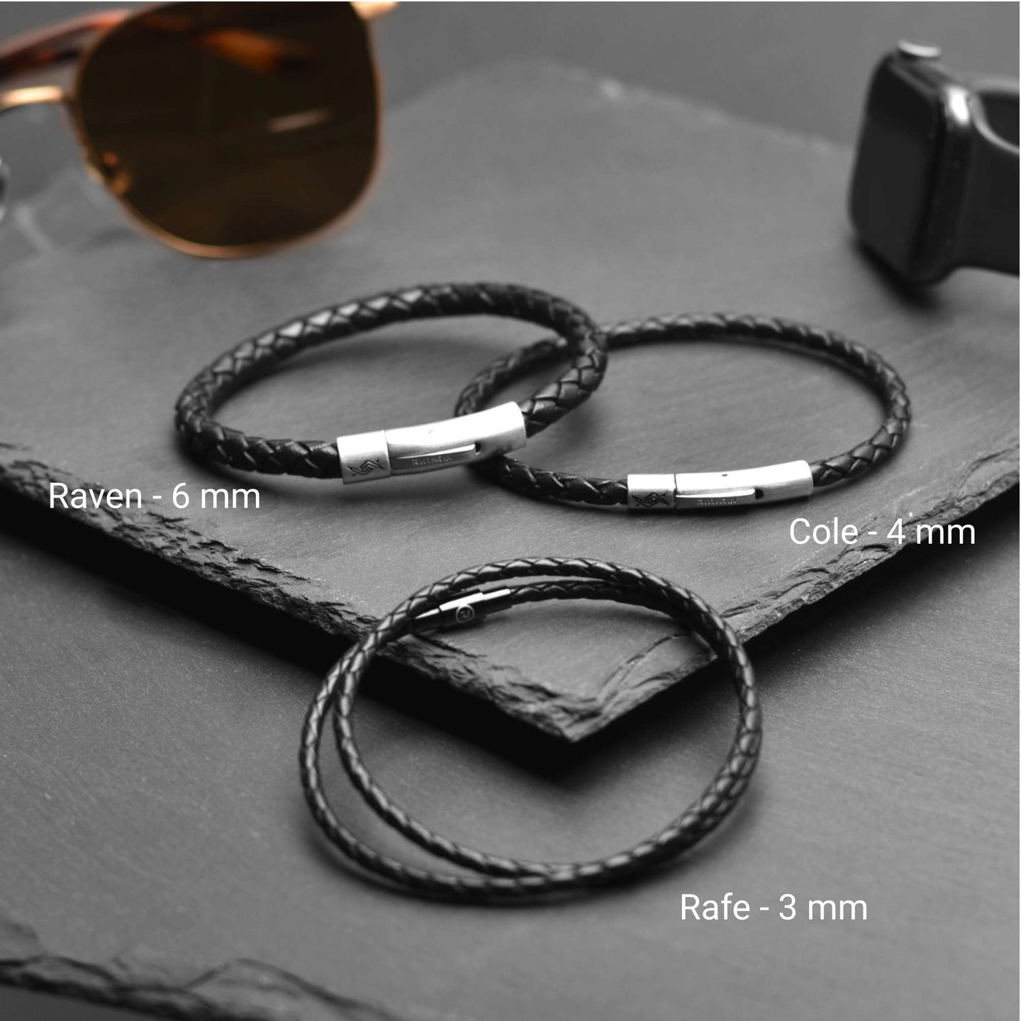 The Vanguard – Men’s Bracelet Bundle (Triple Leather)