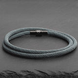 Reed - 4mm doube-layer Milan rope bracelet in moss green